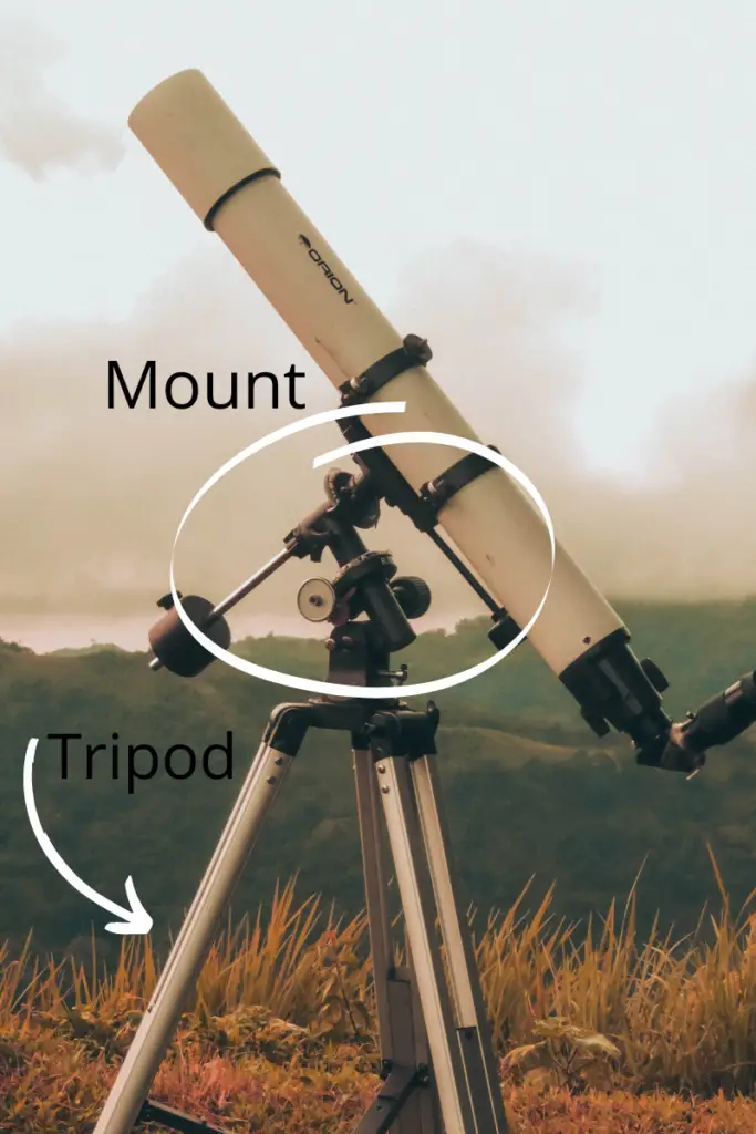 Telescope On Tripod with Mount