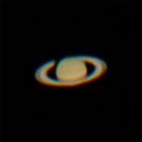 Stacked Image of Saturn by Mike Ducak