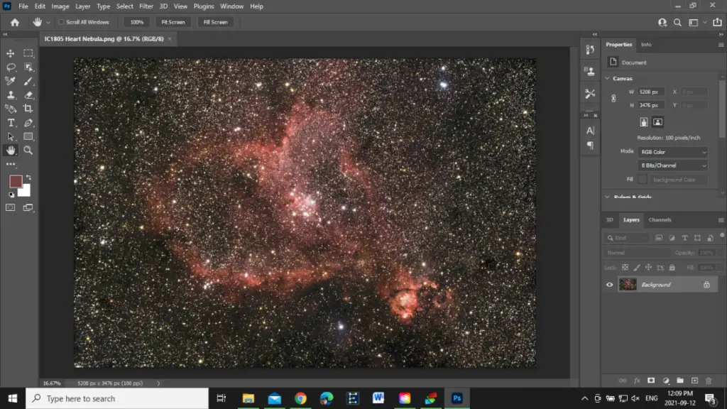 Heart Nebula Post Processing by Mike Durak 