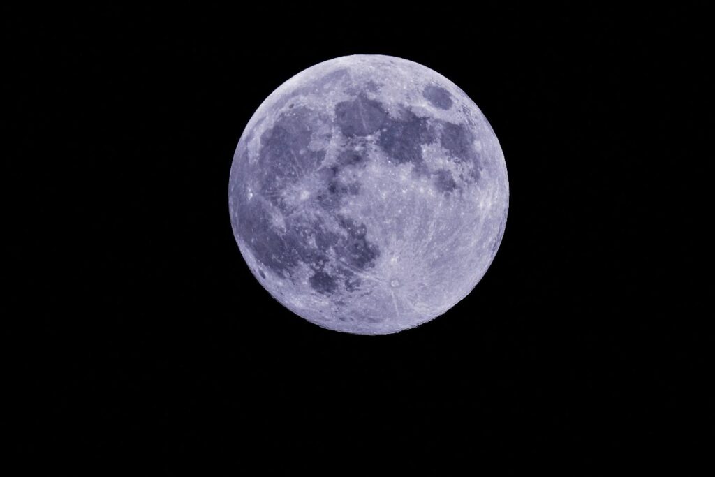 Photograph of the Moon in Full Phase