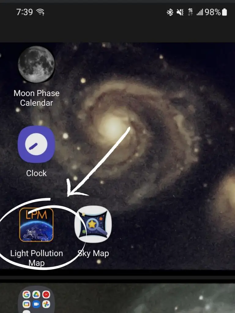 Light Pollution Map App