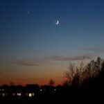 Conjunction of the Moon and Planets Landscape Photograph