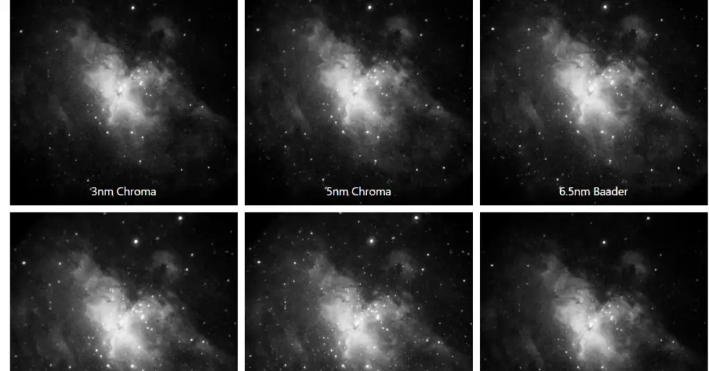 H Alpha Filter Comparison