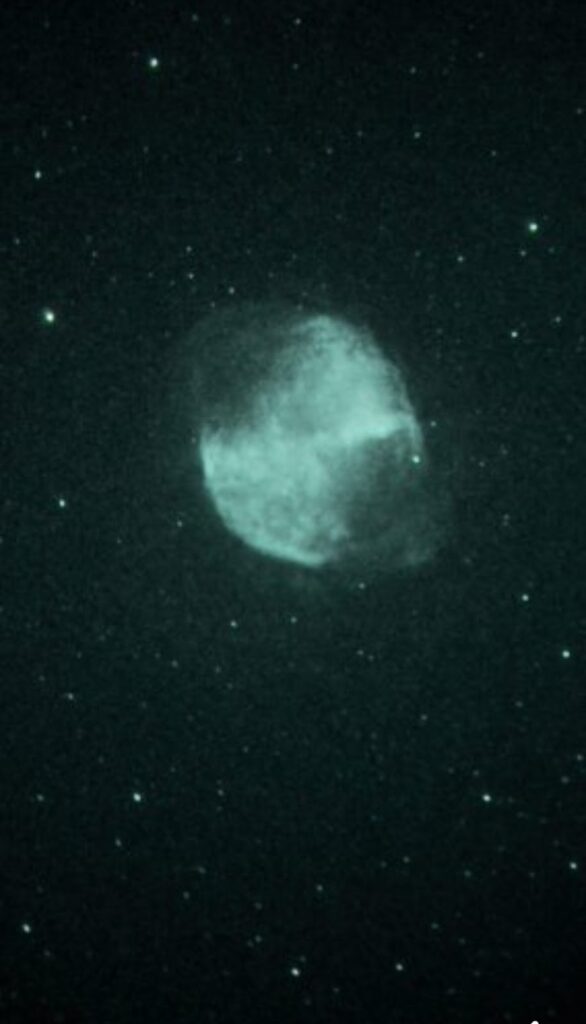 Dumbbell Nebula with Night Vision