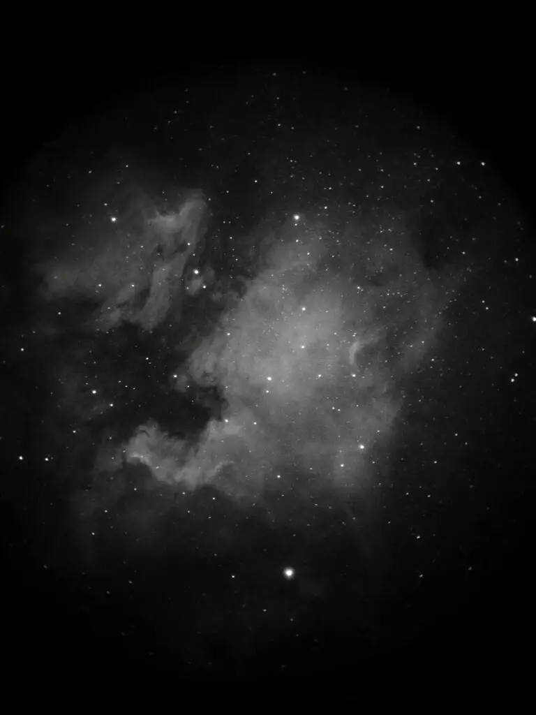 North American and Pelican Nebula with Night Vision