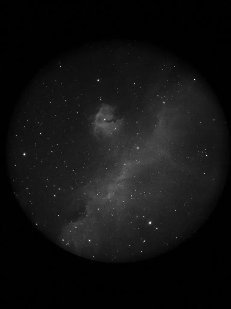 Pelican Nebula with Night Vision