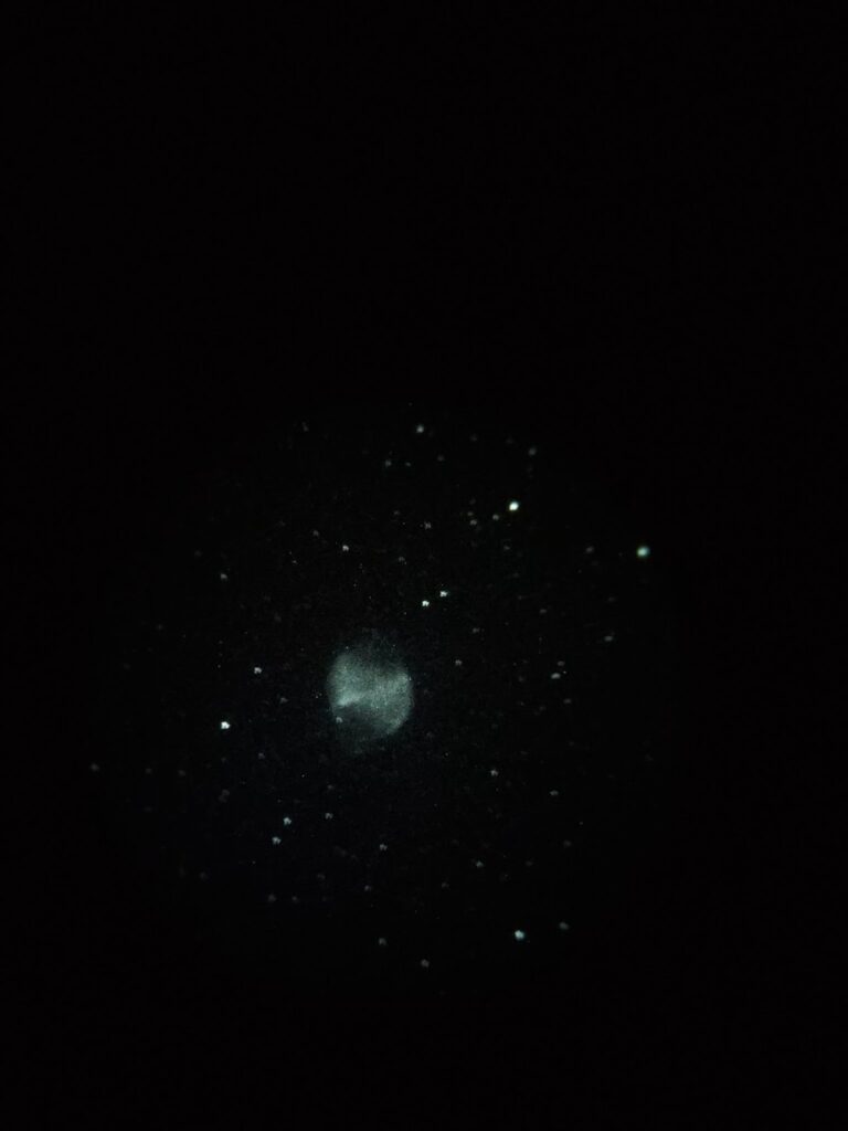 Dumbbell nebula with night vision